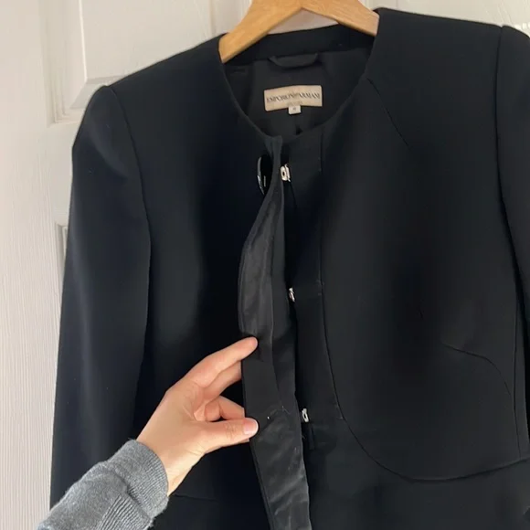 Emporio Armani made in Italy black blazer size 10